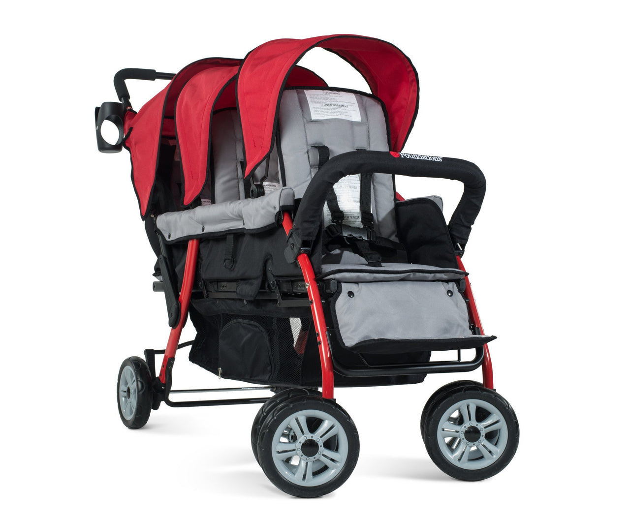 Foundations 3-Passenger Canopy Stroller