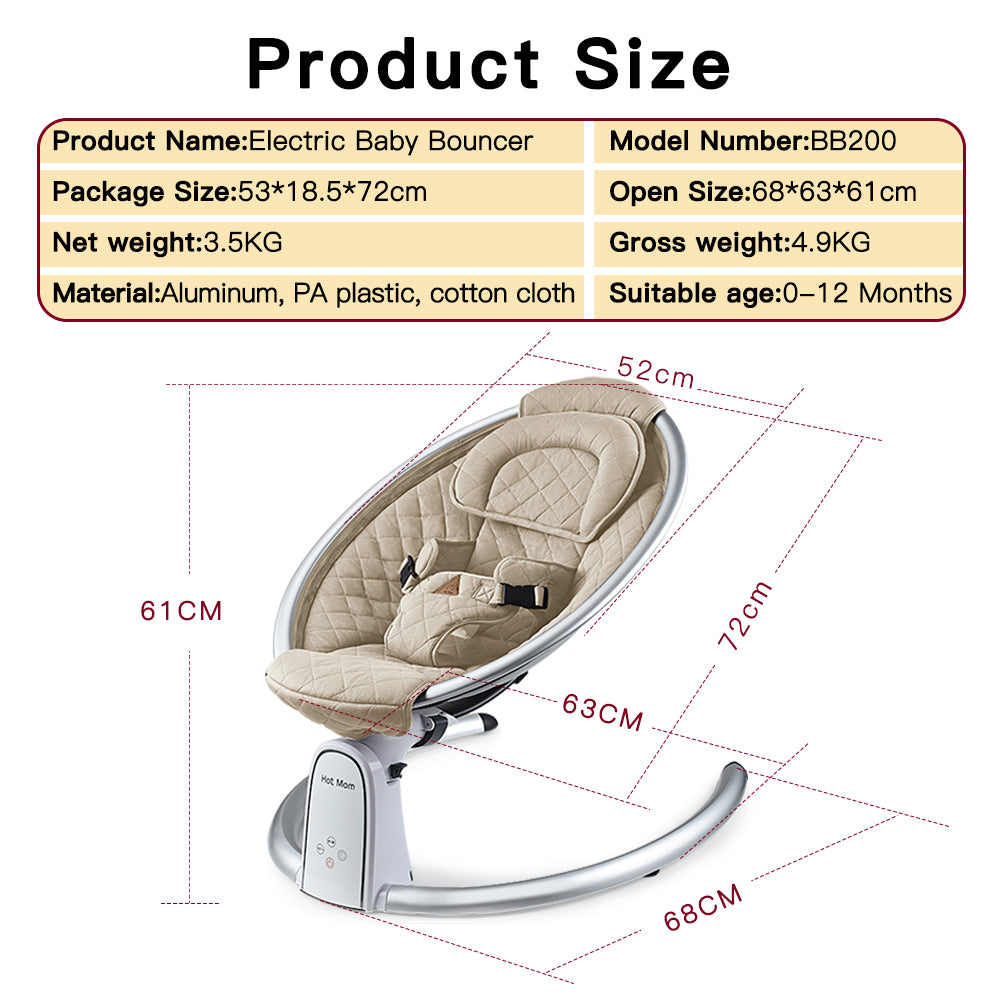 Electric baby clearance bouncer