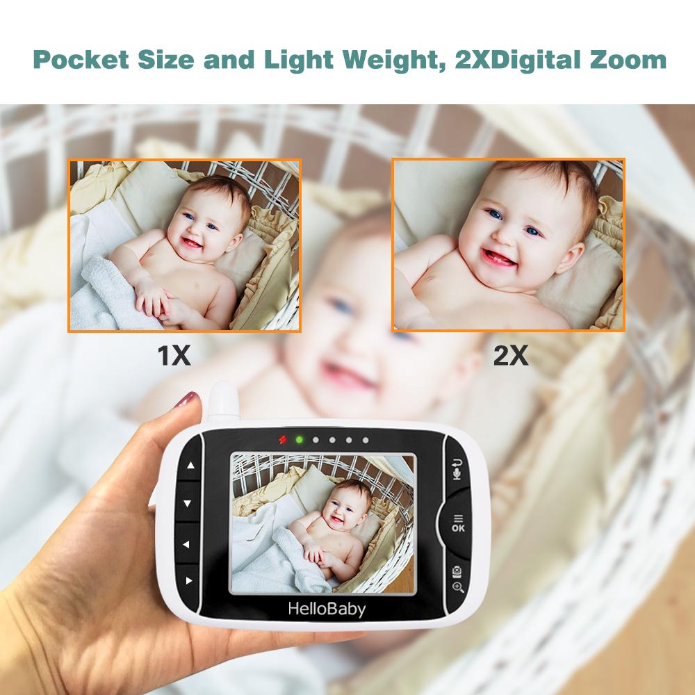 HelloBaby monitor HB65, Video Baby Monitor with Camera, Hellobaby